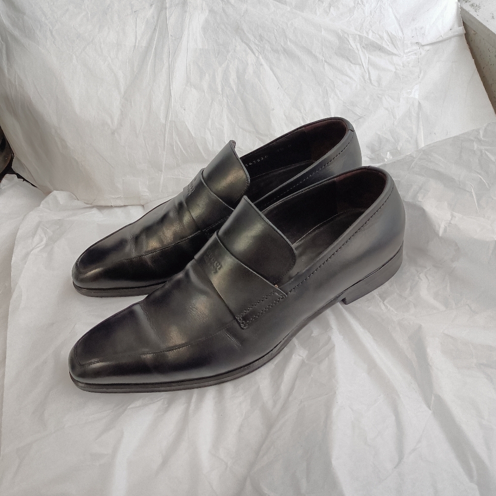 Gucci Logo Mens Leather logo luxury Shoes Loafers size UK 7.5 us 8 - Picture 8 of 16